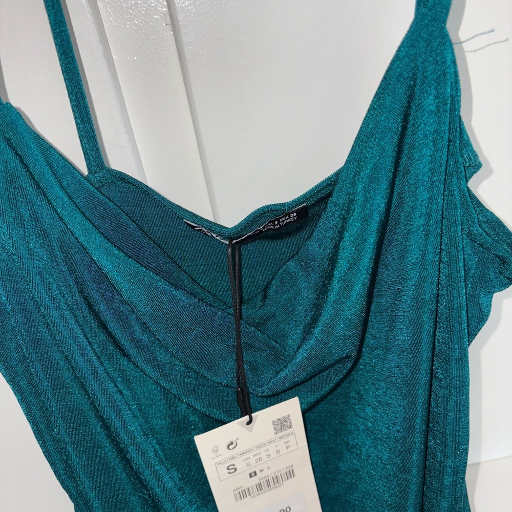 Zara Teal Bodysuit